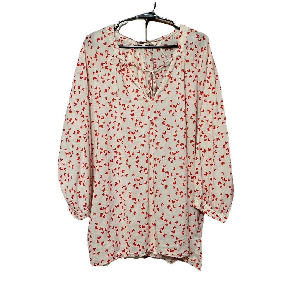 Old Navy Boho Peasant Top XXL Butterflies